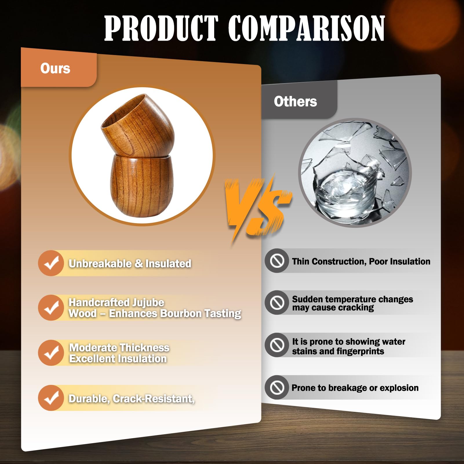 Clxfcgiv aroma retaining wood texture enhances tastings at home