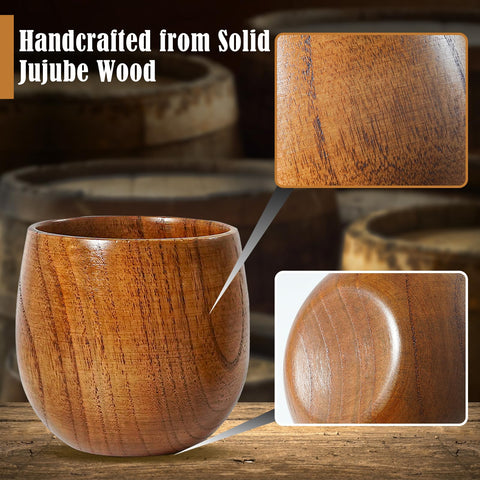 Clxfcgiv bourbon glass highlights dense jujube wood for daily use
