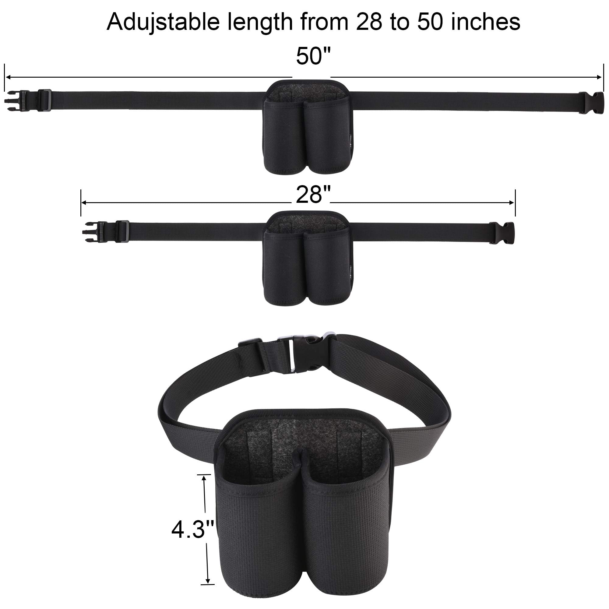 CM 2-Bottles slim can water holder for quick access.