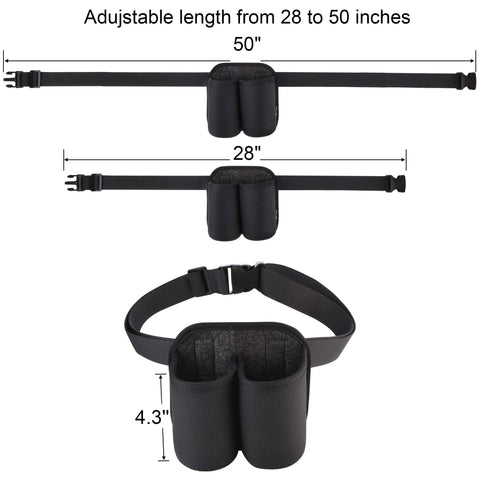 CM 2-Bottles slim can water holder for quick access.