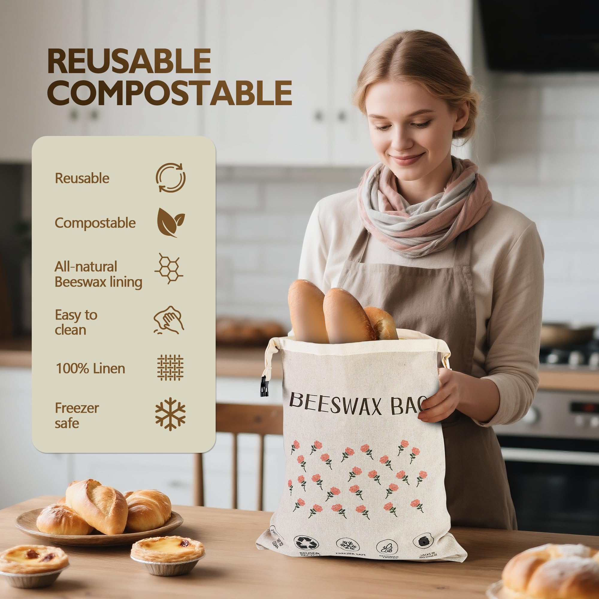 CMACAIV 3D linen texture bag demonstrating 100% linen surface