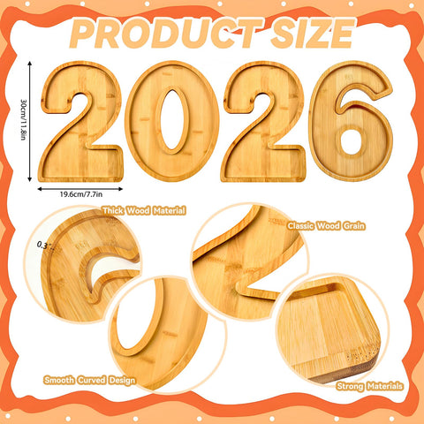 CMBPNNGS 2026 number 0 board versatile display for parties and snacks
