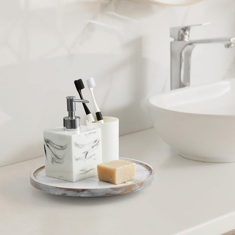 CMLKLZD wood lazy Susan raised edges prevent items from slipping.
