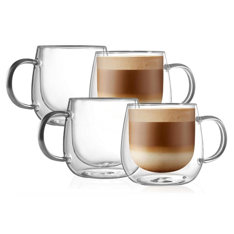 CNGLASS 16oz double-walled mug 4-pack packaging highlights gift-ready presentation