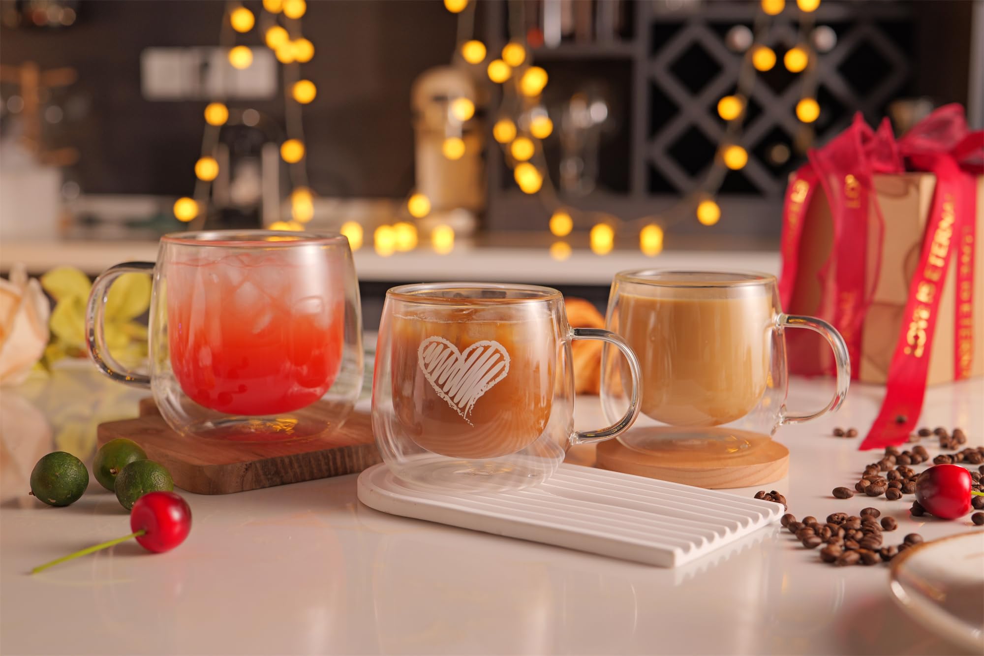 4-pack CNGLASS mugs ideal for entertaining guests and everyday use