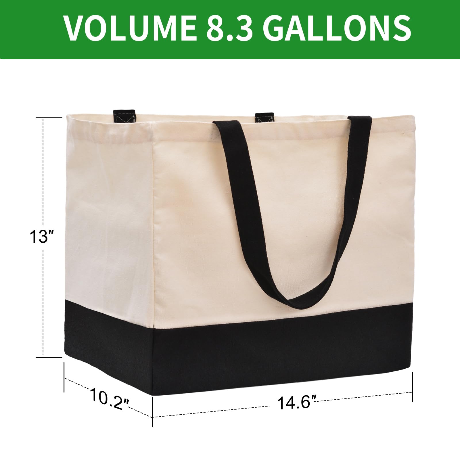 CNaiyunpin 5-pocket canvas bag helps organize groceries and essentials.
