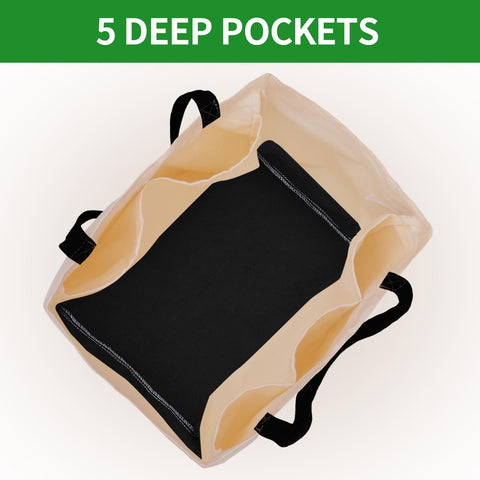 CNaiyunpin foldable tote demonstrates compact storage in car or bag.