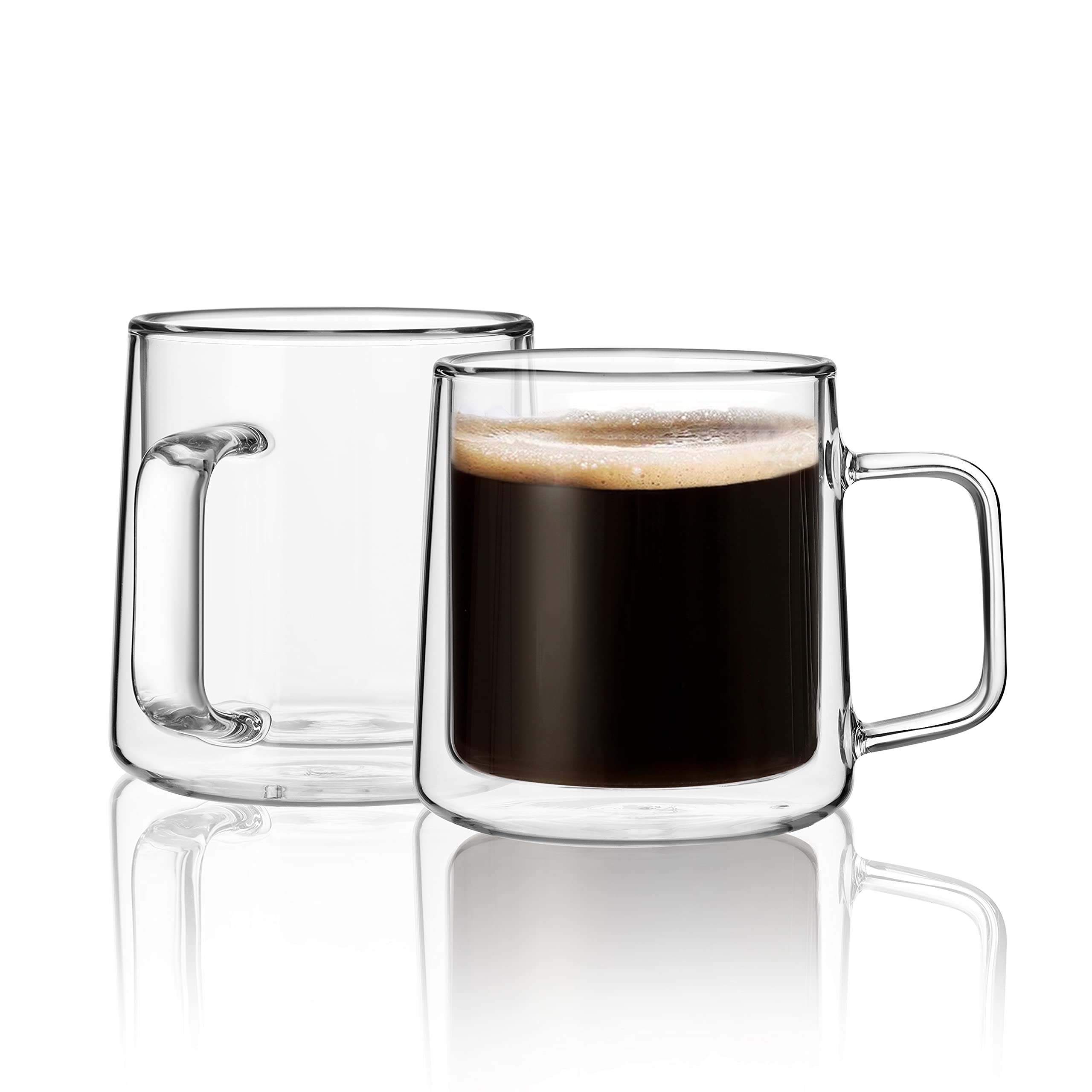 CNGLASS 10oz mug with double-wall insulation keeps drinks hot without burning hands