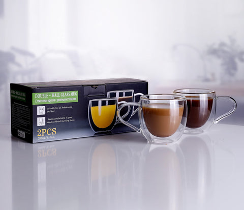 CNGLASS durable, lightweight glass mug for daily use