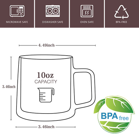 CNGLASS clear double-wall espresso mug showcasing beverage color