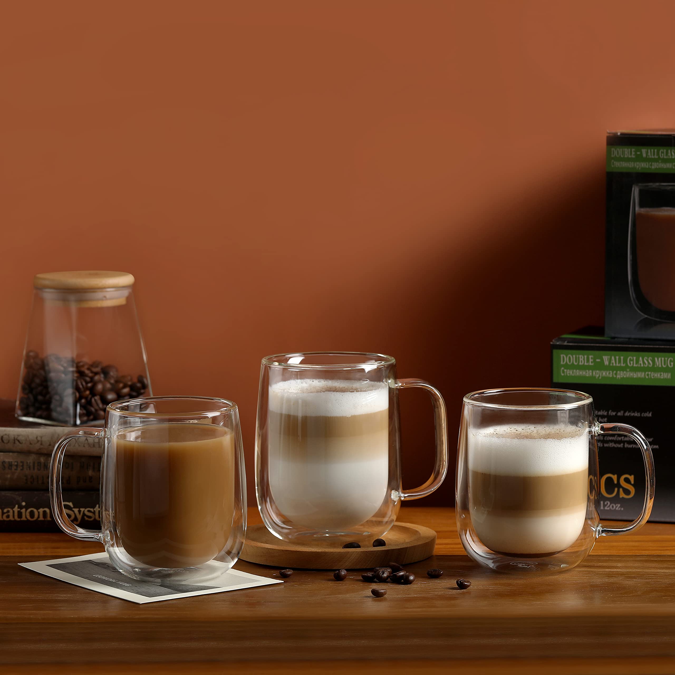 CNGLASS daily-use 12oz mug ideal for hot coffee or tea.