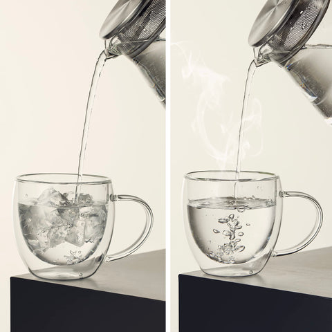 CNGLASS dishwasher and microwave safe mug promotes easy daily care.