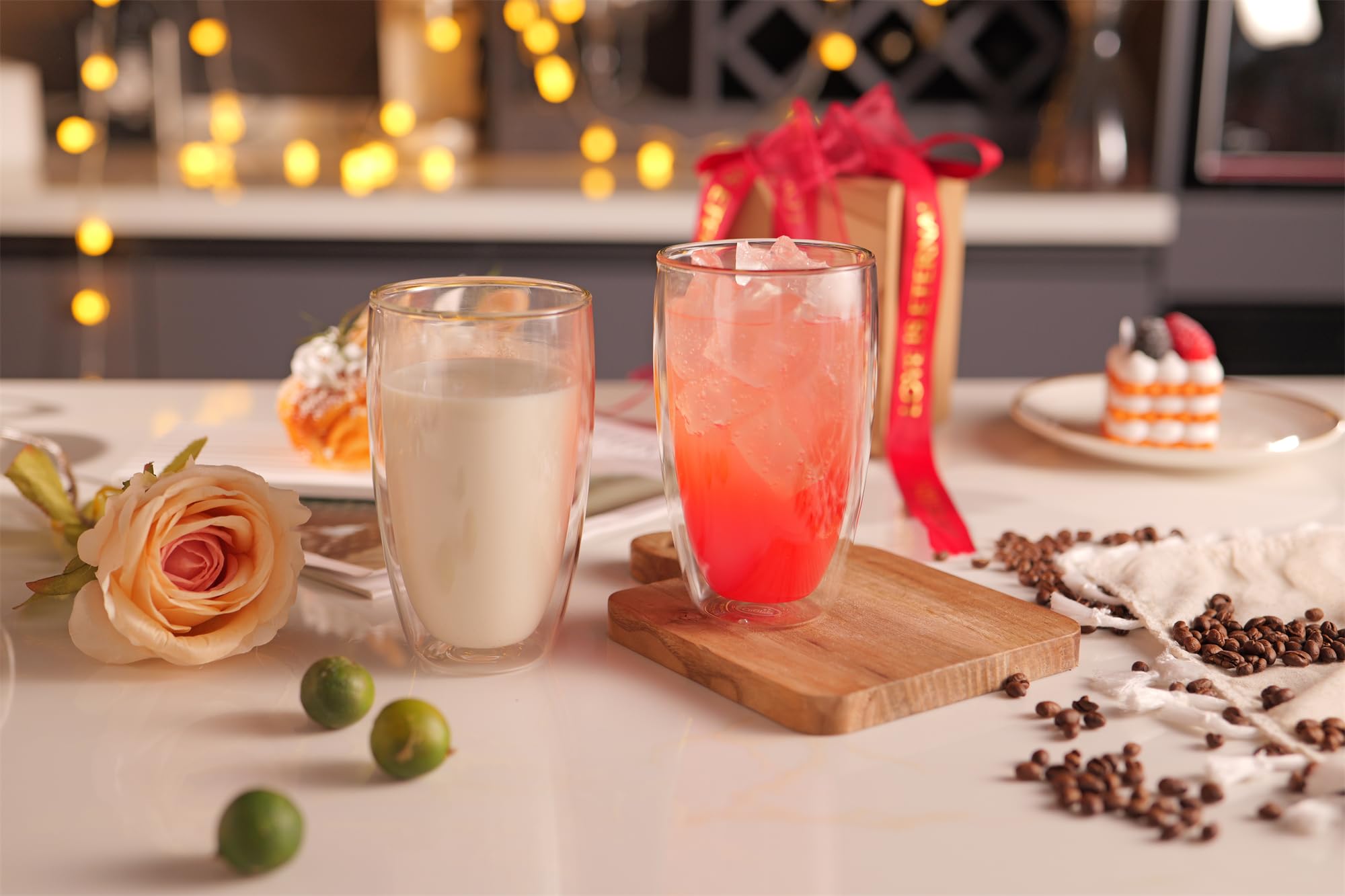 CNGLASS dishwasher-safe glass mug offers easy care and long-lasting shine.