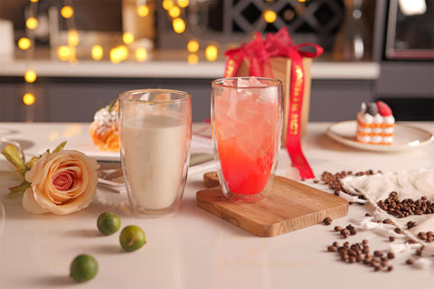 CNGLASS dishwasher-safe glass mug offers easy care and long-lasting shine.