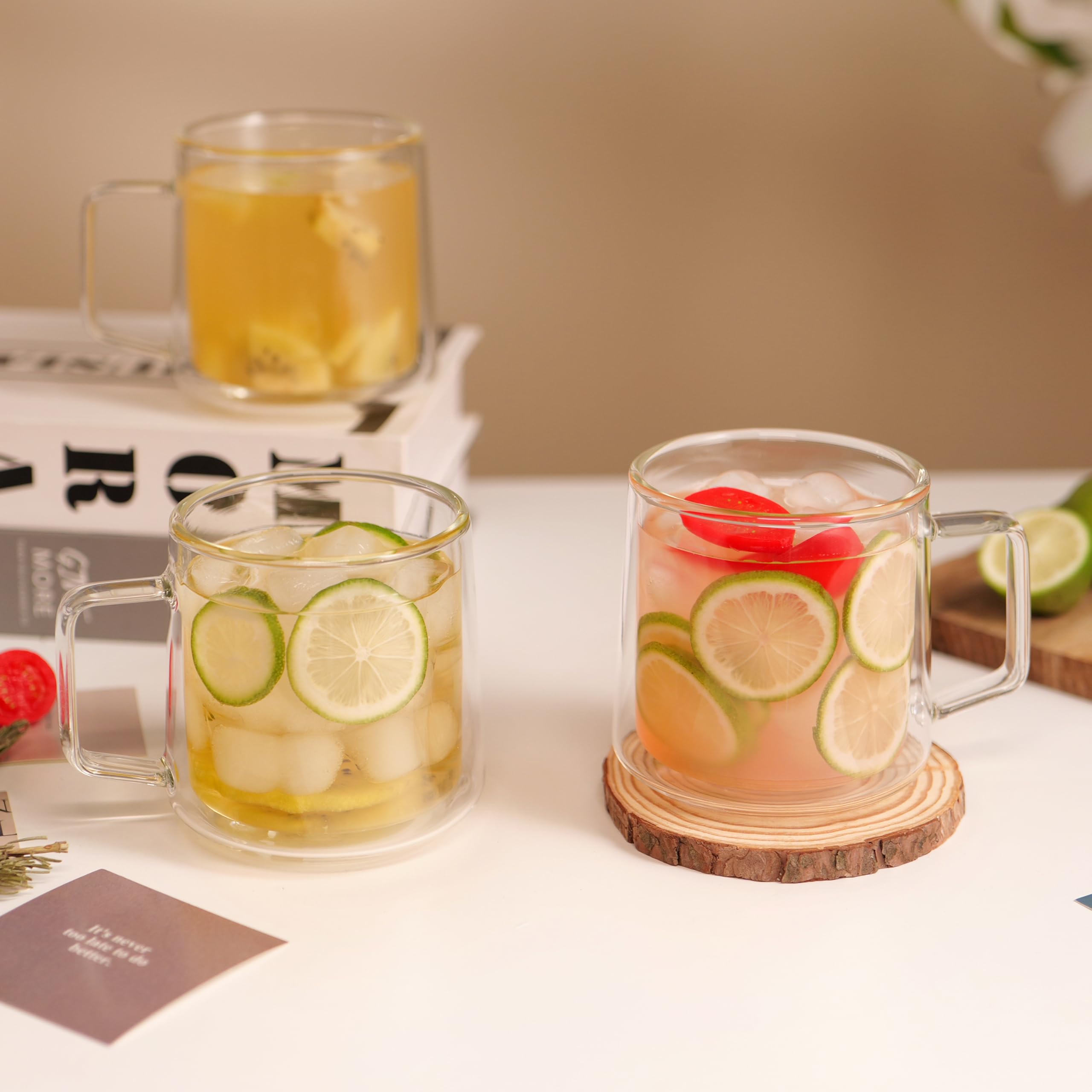 CNGLASS crystal-clear mug highlights beverage color and texture.