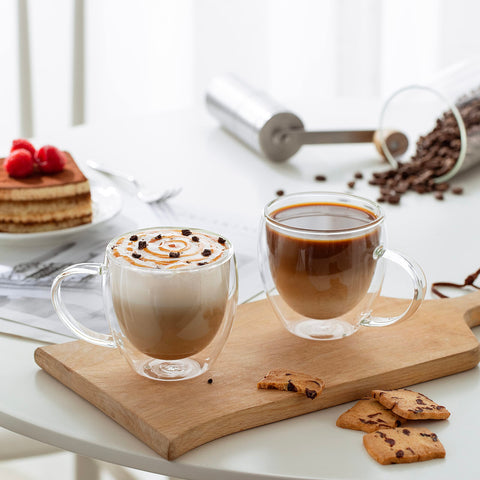 CNGLASS mug in elegant gift box, ideal stylish present for coffee lovers.