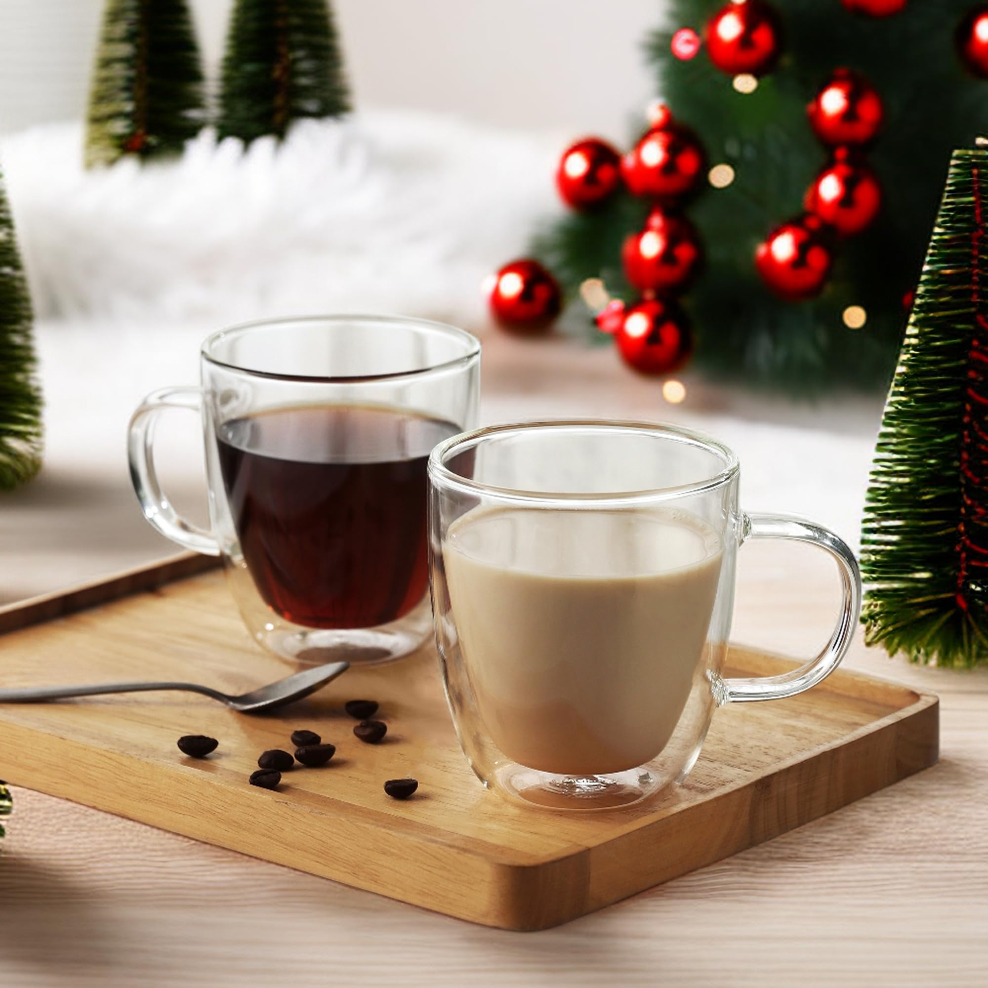 CNGLASS mug with comfortable handle for easy grip during mornings