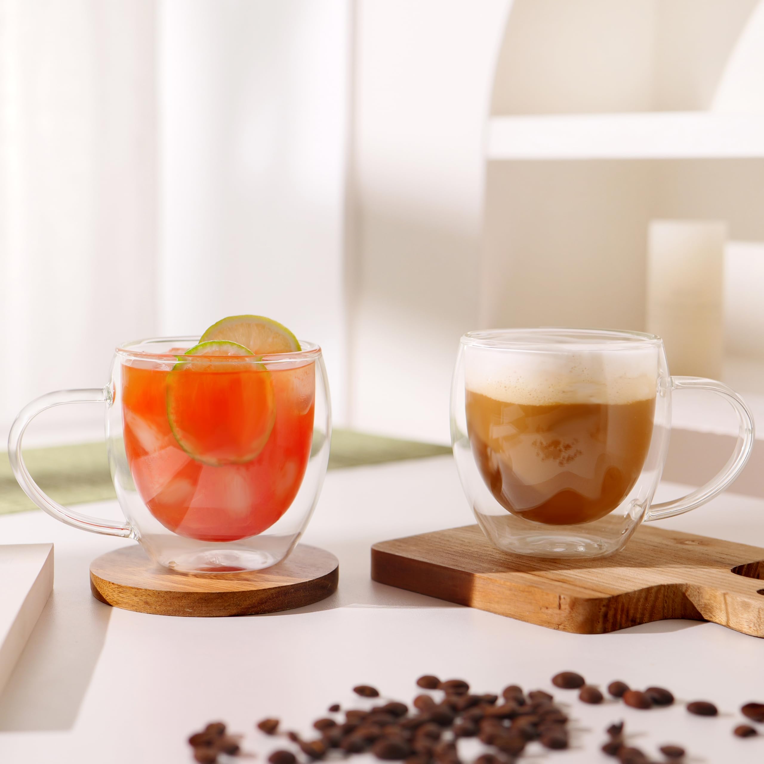 CNGLASS 12oz mug ideal for hot coffee, tea, or lattes.