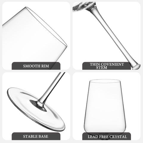 CnSneg 18oz wine glass ideal for red or white tasting experiences