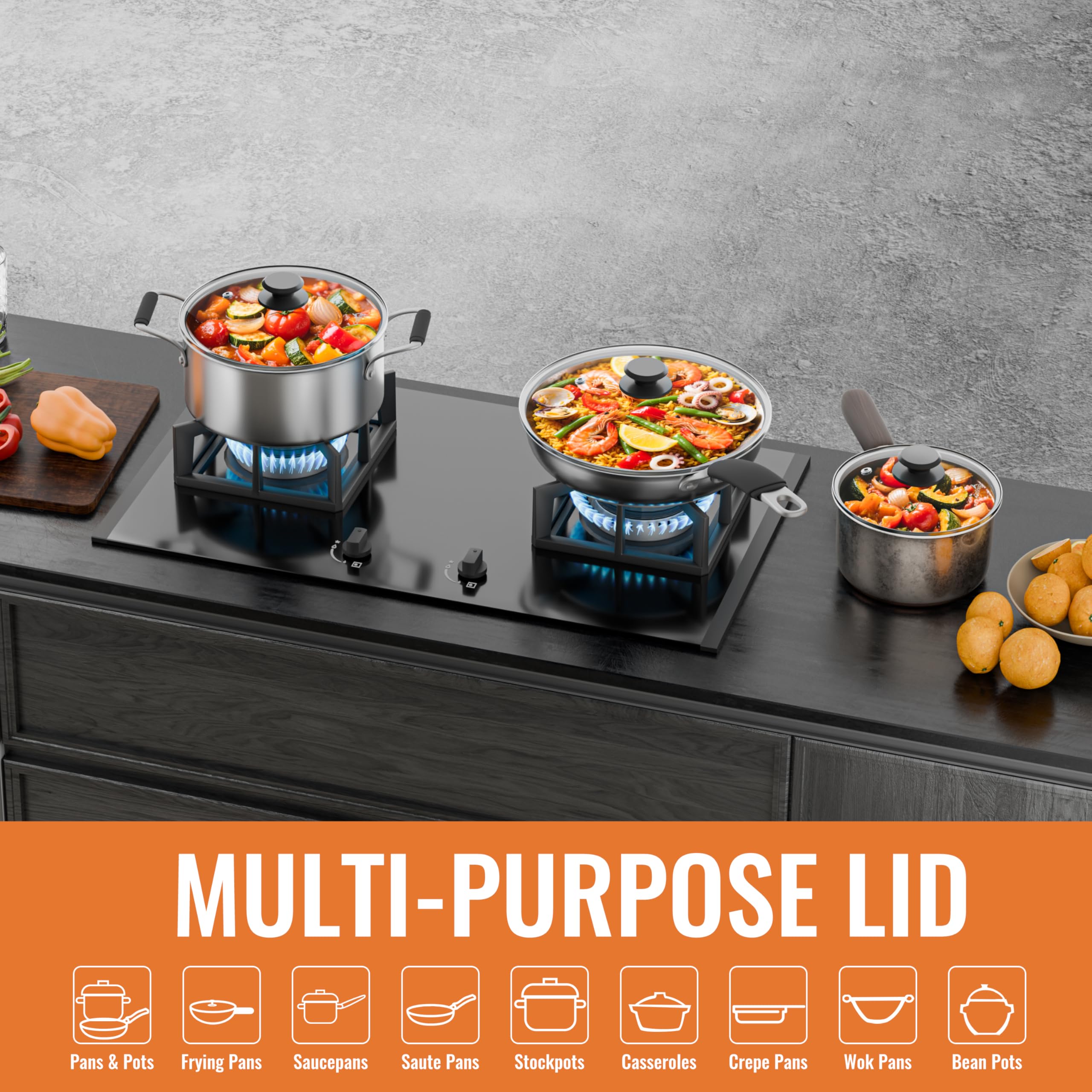 CnSneg dishwasher-safe design simplifies cleanup after cooking.