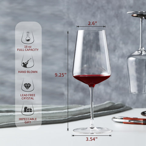 CnSneg hand-blown wine glass highlighting craftsmanship and aroma enhancement