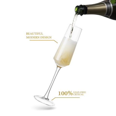 CnSneg lead-free crystal glasses provide durable sparkle for everyday use