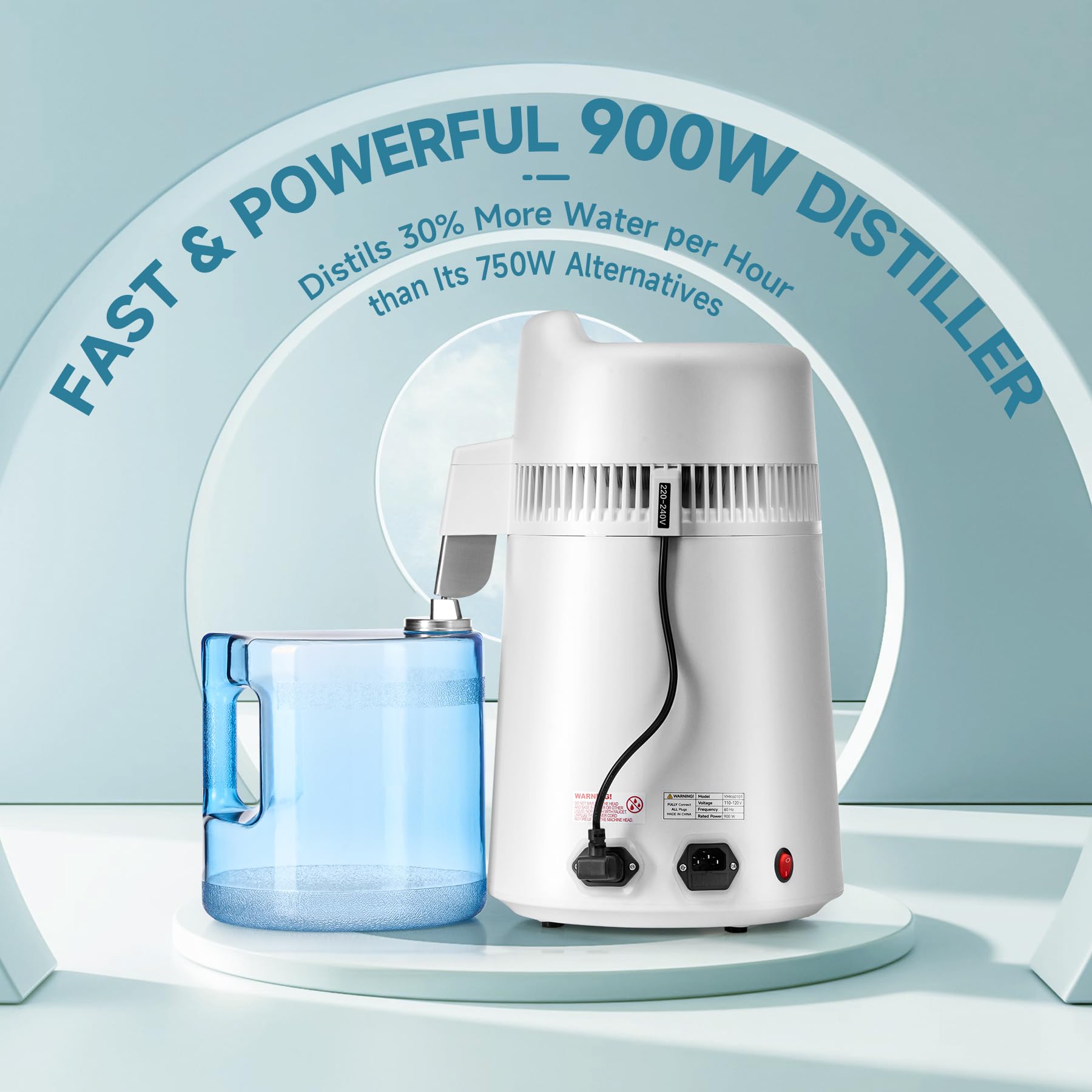 CO-Z 6L distiller heating unit powering quick purification
