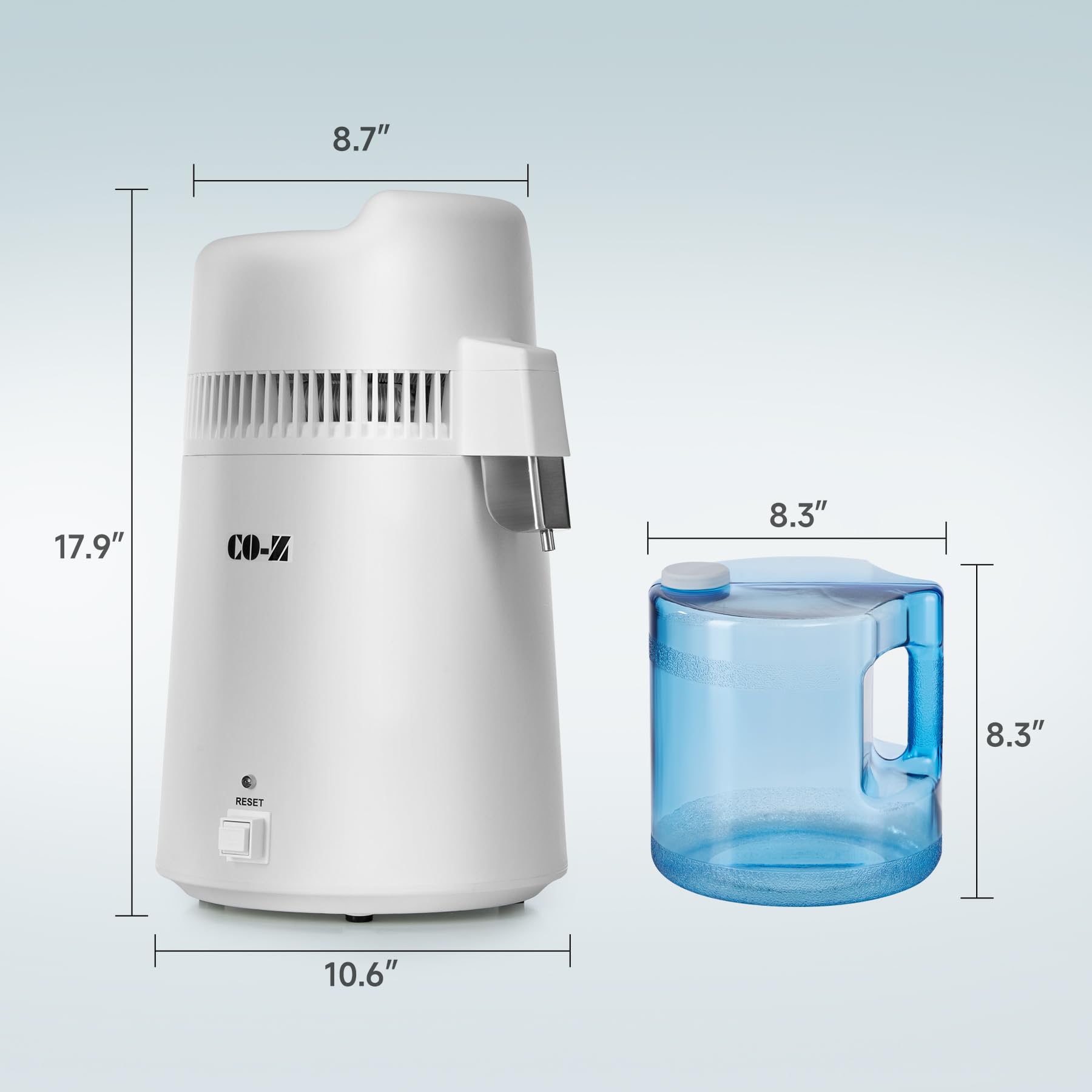 CO-Z 6L distiller home kitchen setup for daily use
