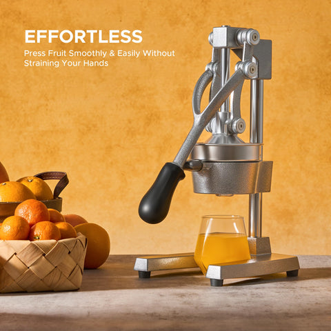 CO-Z manual citrus juicer supports oranges, lemons, pomelos for versatile juice.