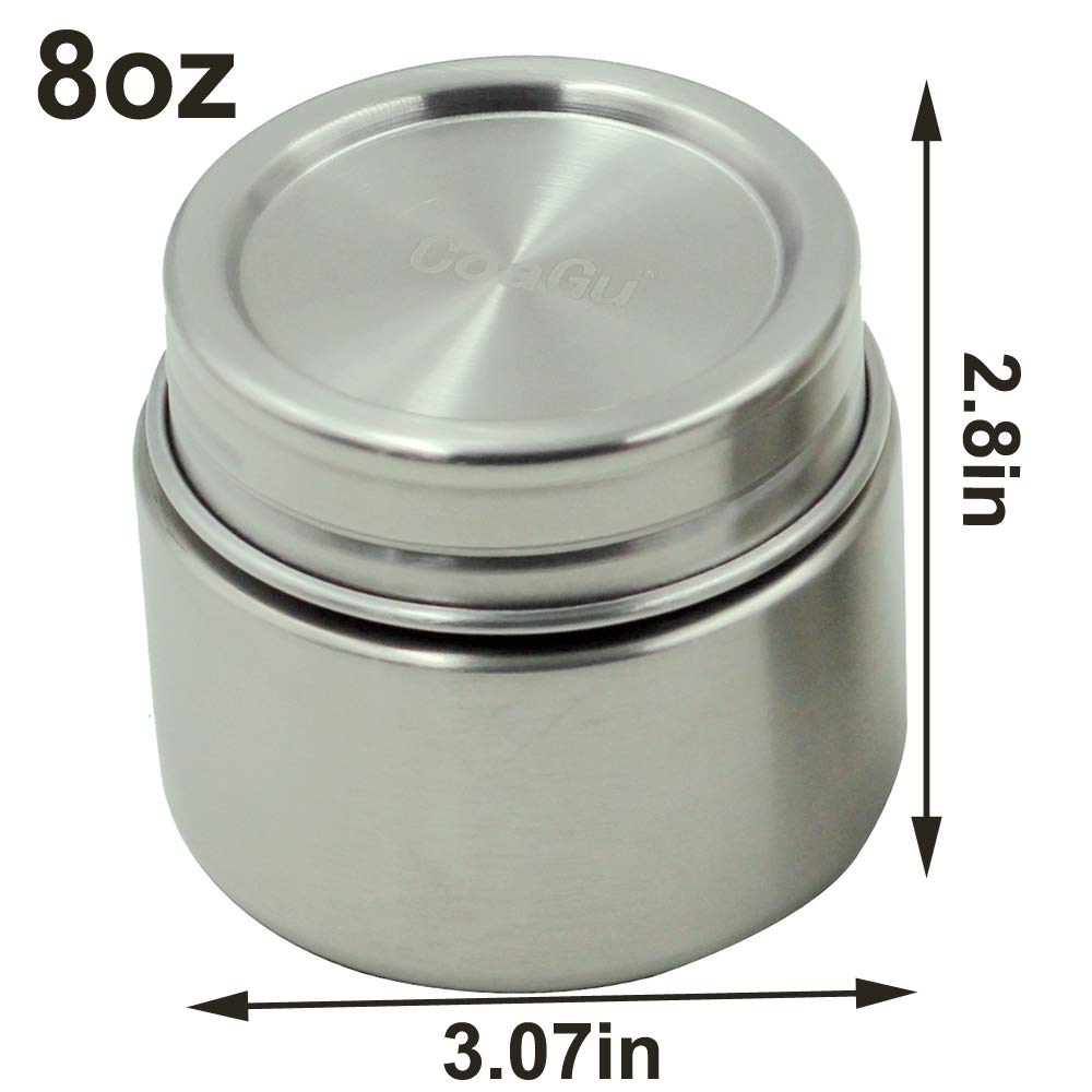 CoaGu 8oz canister with tea storage preserves aroma during daily routines.