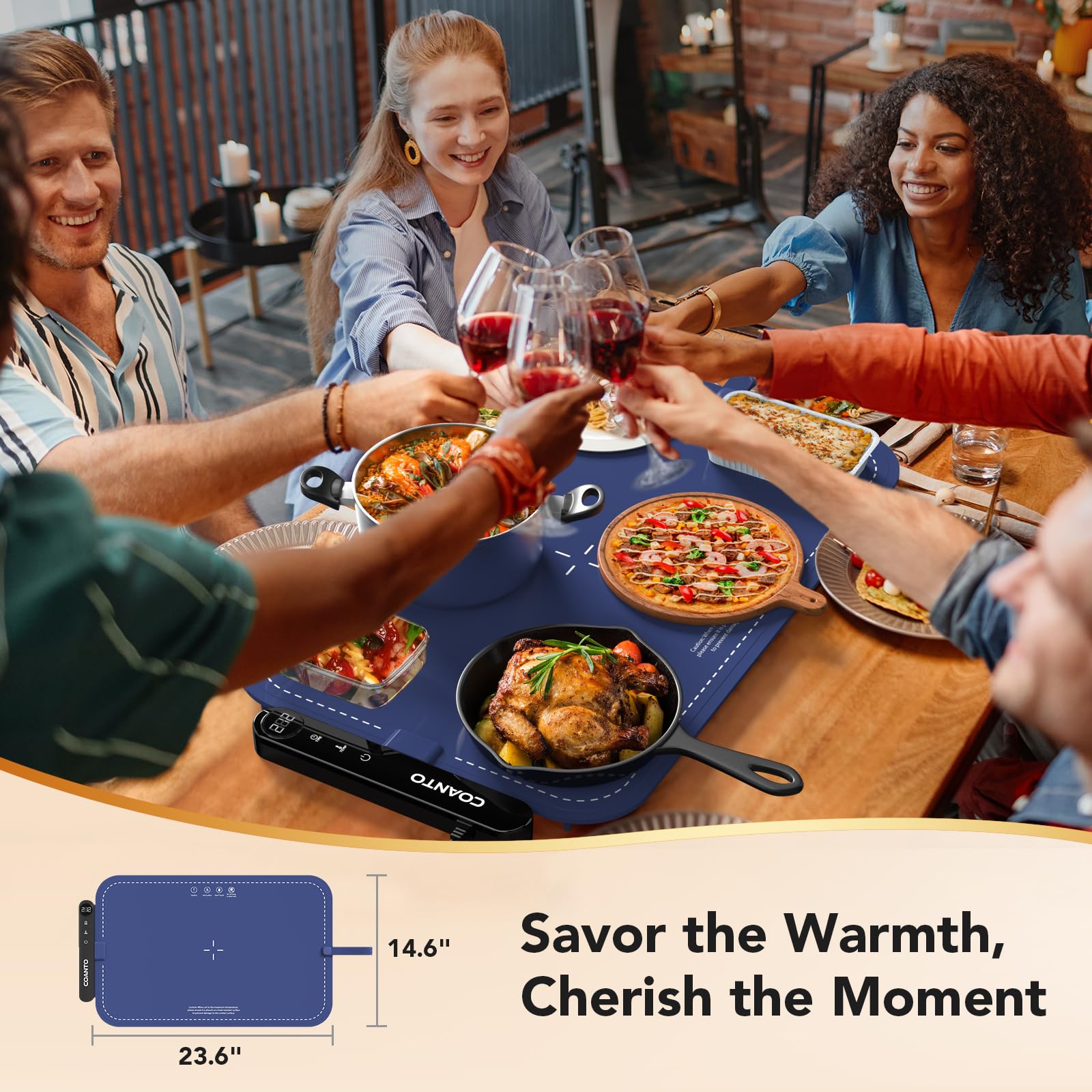 Coanto is dishwasher-safe for quick, hassle-free cleaning after parties