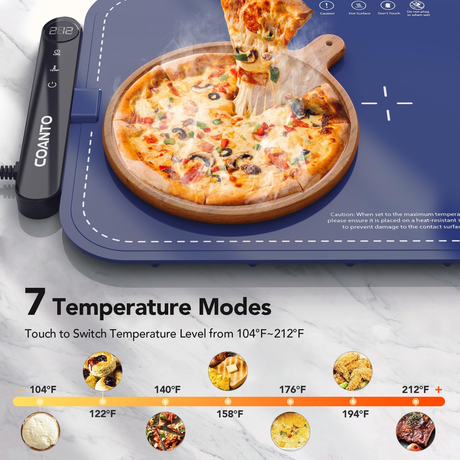 Coanto waterproof design ensures easy cleanup after messy sauces and spills