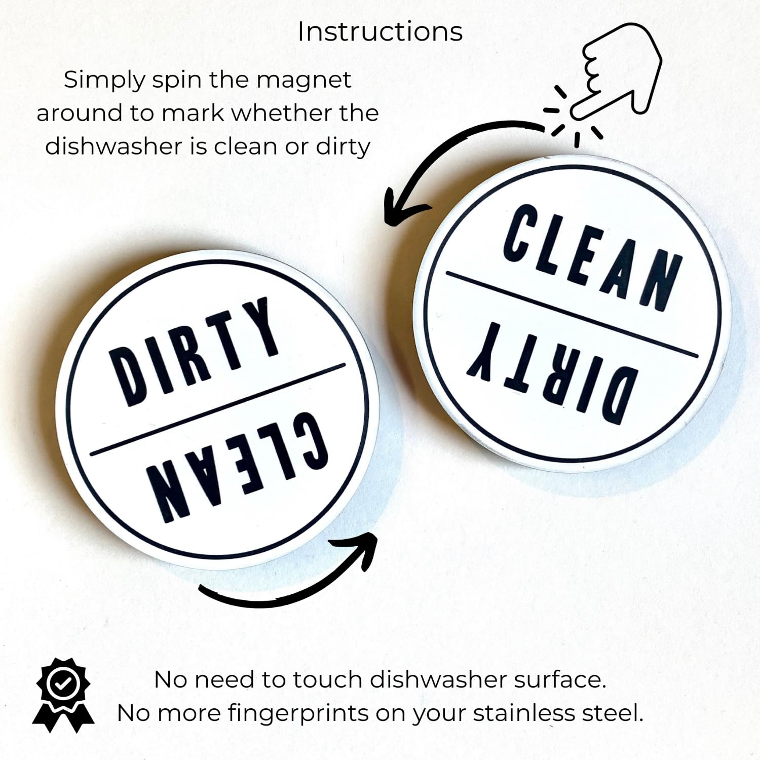 Coastville gift-ready dishwasher sign adds organized charm to any kitchen.