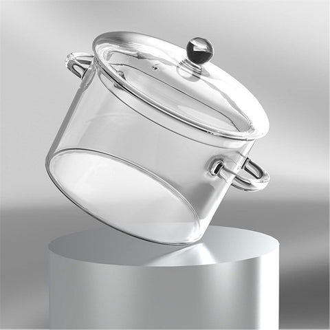 COBKSXUEP lightweight yet durable glass pot for everyday cooking.