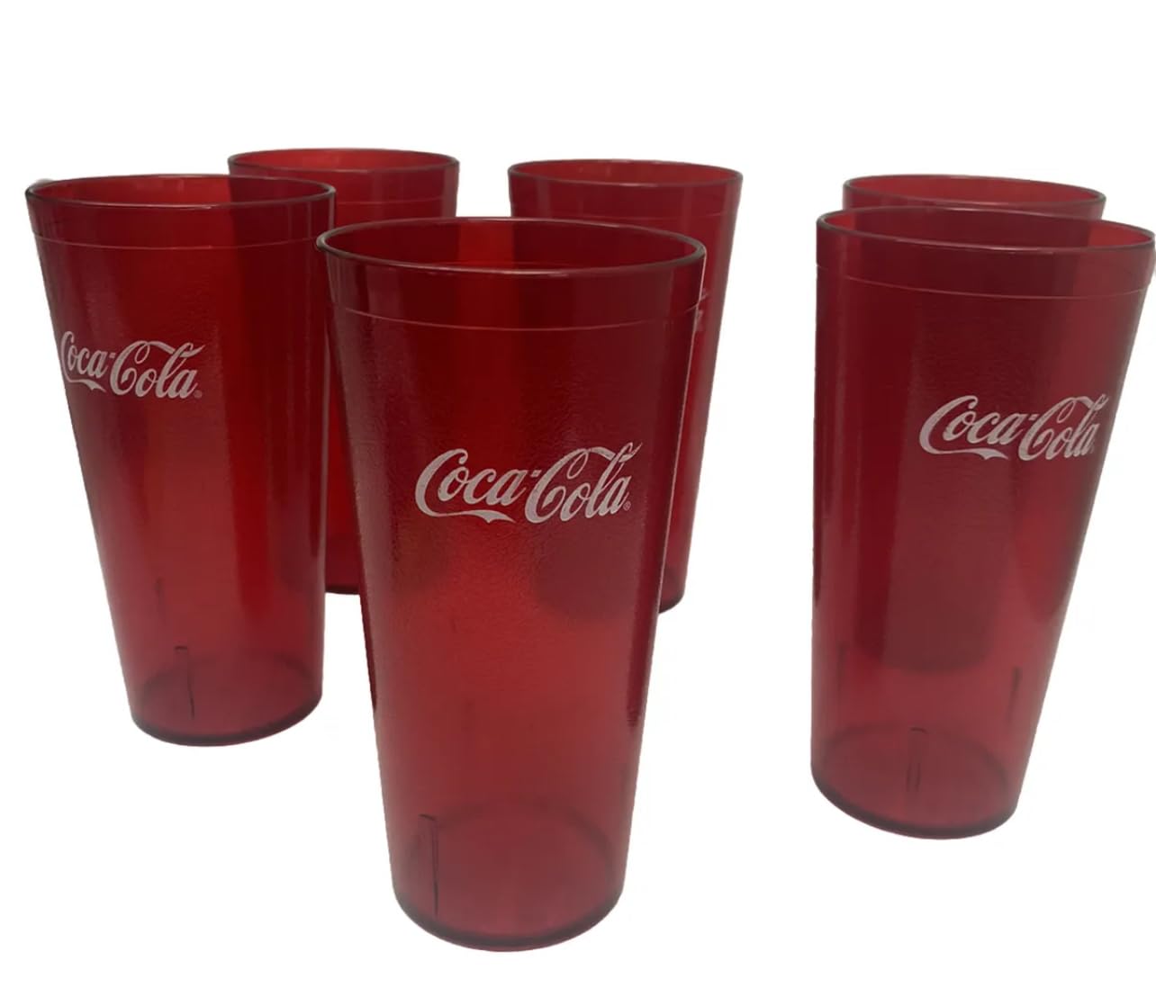 Coca-Cola restaurant tumbler sealed in plastic, ready to ship.