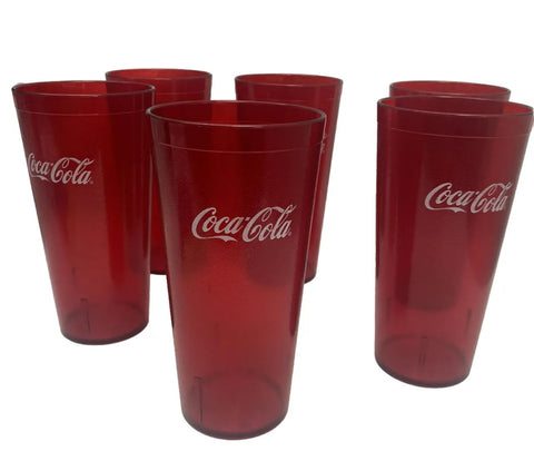 Coca-Cola restaurant tumbler sealed in plastic, ready to ship.