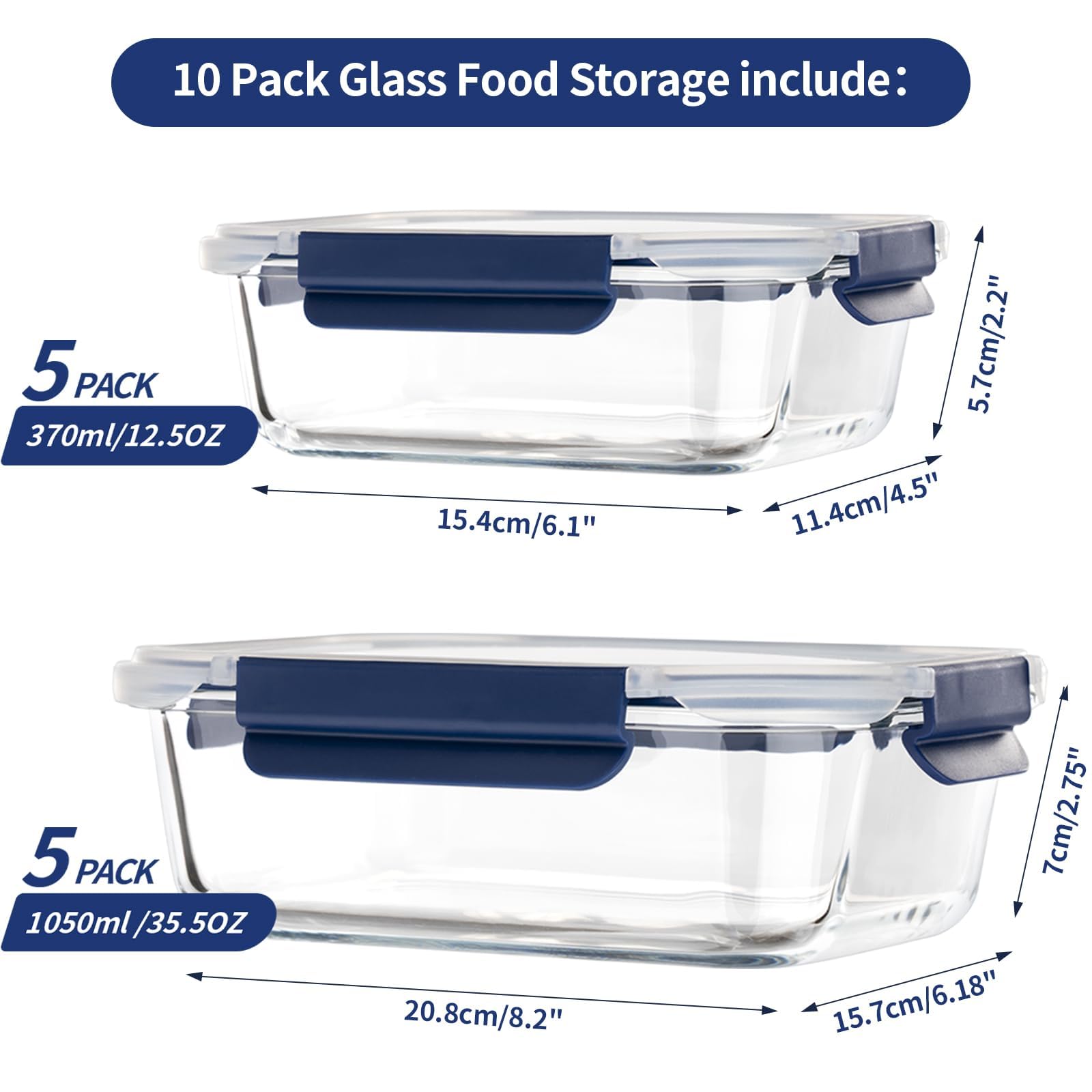 Coccot rectangle 375ml container ideal for snacks on the go.