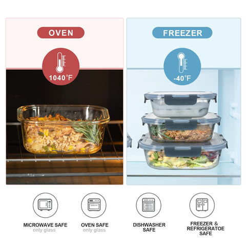 Coccot glass rectangle 12.5oz size ideal for snacks and lunches.