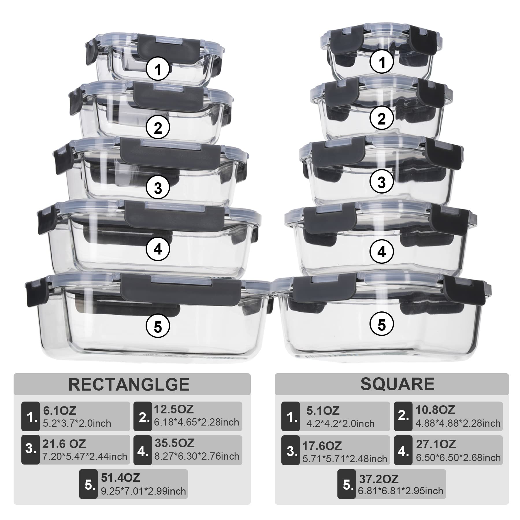 Coccot glass rectangle 22oz for leftovers and quick reheats.