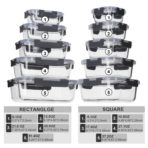 Coccot glass rectangle 22oz for leftovers and quick reheats.