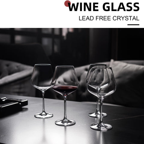 coccot lead-free crystal 23oz wine glasses deliver clear color with daily use.