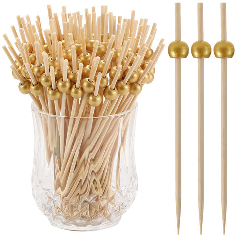 CockStixs gold pearl cocktail picks creating a polished appetizer touch