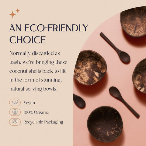 COCOBOWLCO wooden spoons included for easy serving and sharing