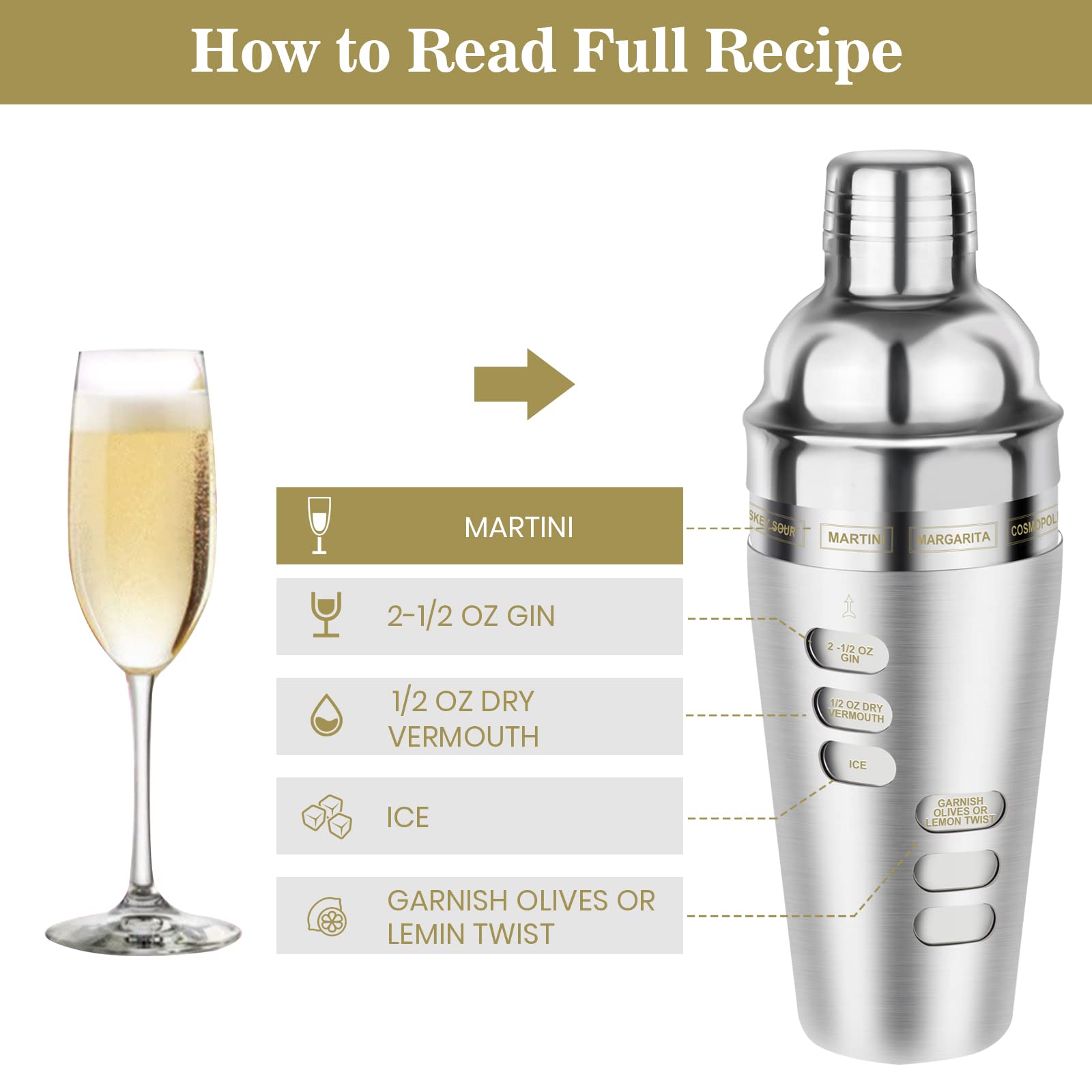 Cocosun three-piece set with double-bottom design for comfortable shaking.