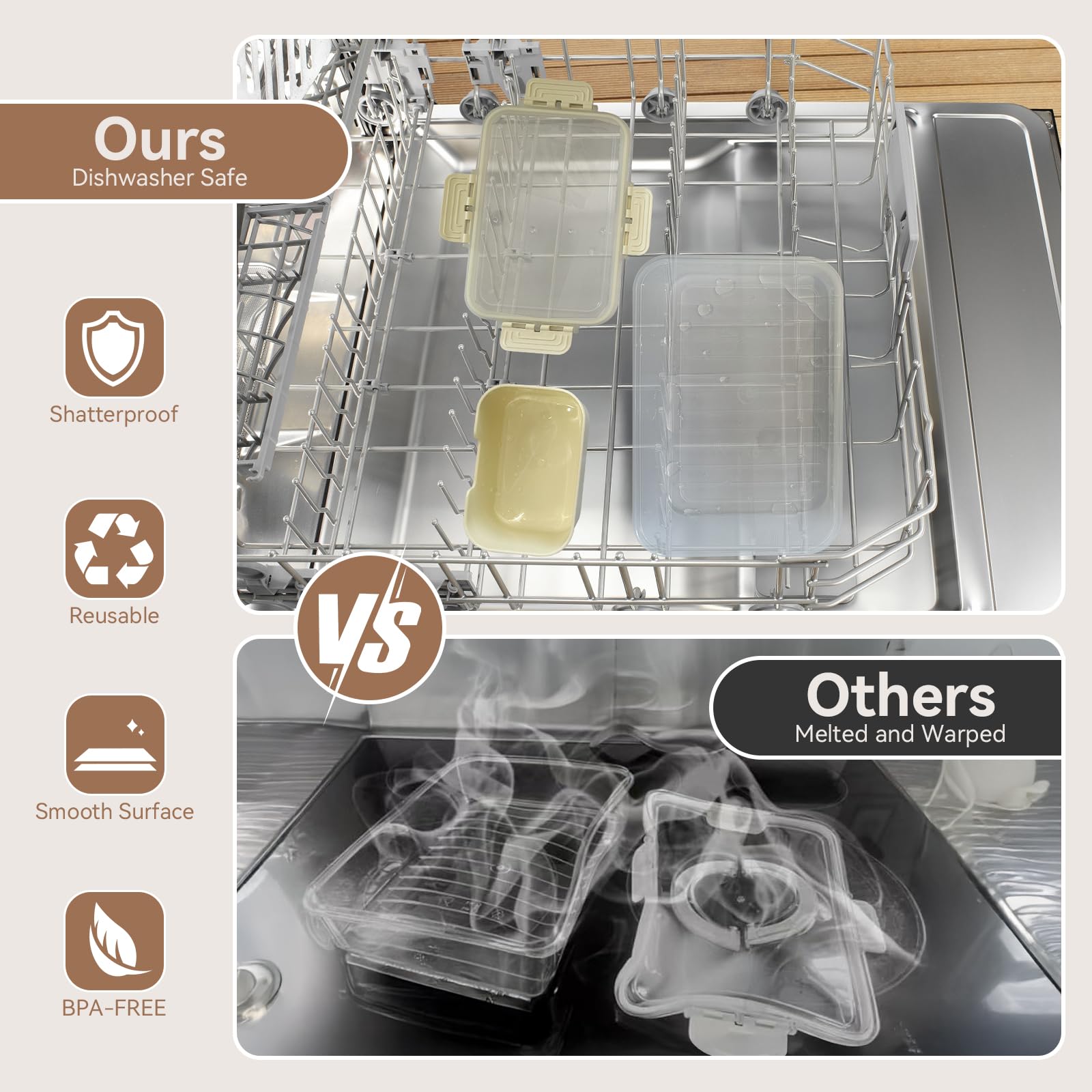 CODIEKEY Snackle Box showing clip-on lid seal for travel freshness