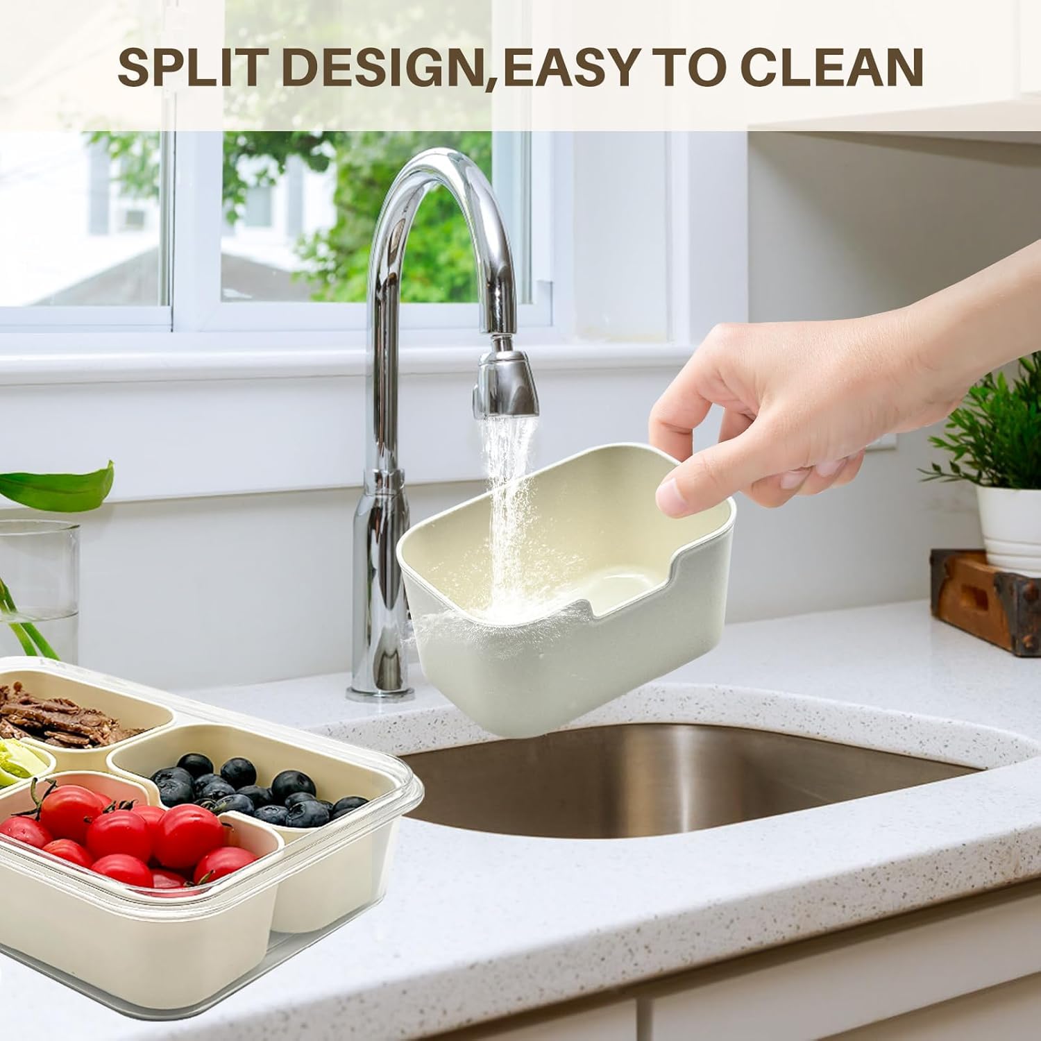 CODIEKEY Snackle Box dishwasher- and fridge-safe for easy cleaning