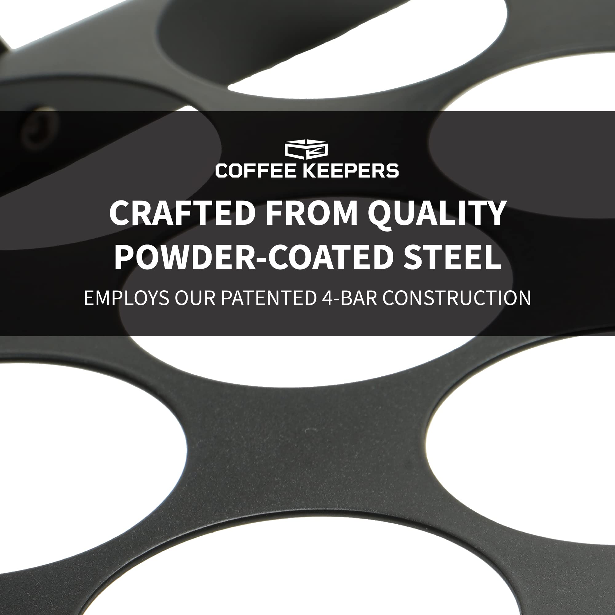 COFFEEKEEPERS compact Keurig pod storage under cabinet for small spaces