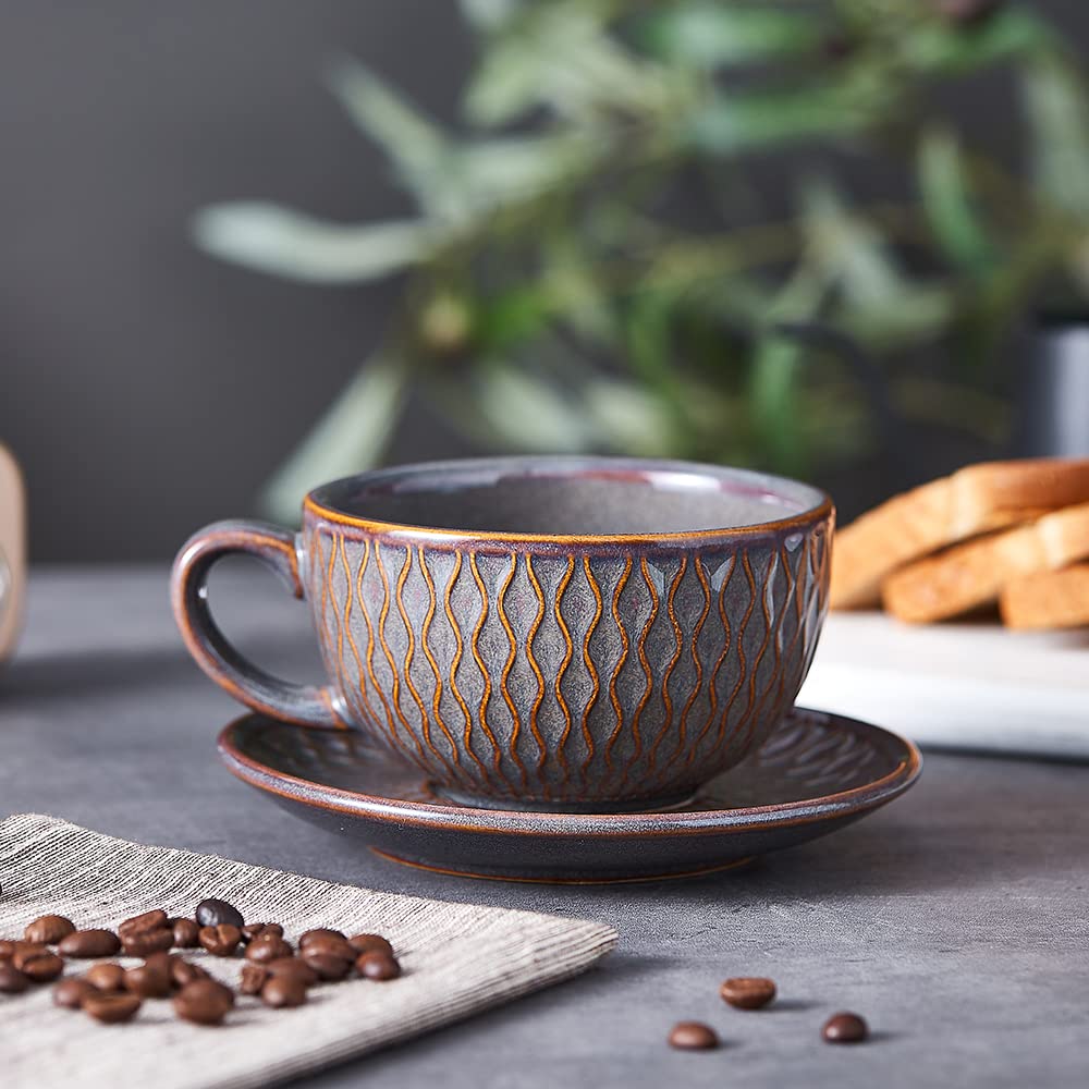 Coffeezone 12oz capacity ideal for latte art sessions and everyday pours.
