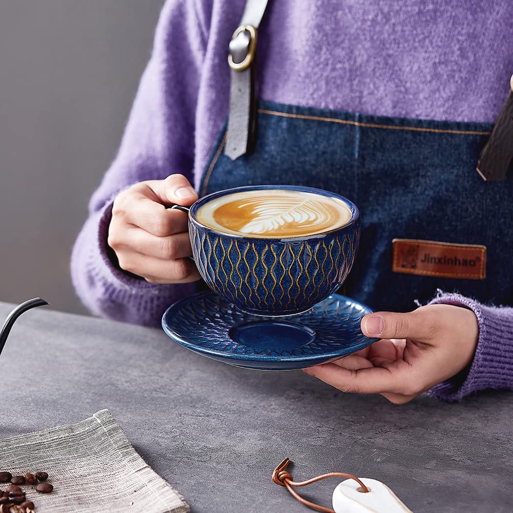 Coffeezone ceramic cappuccino barista cup ready for cafe style drinks