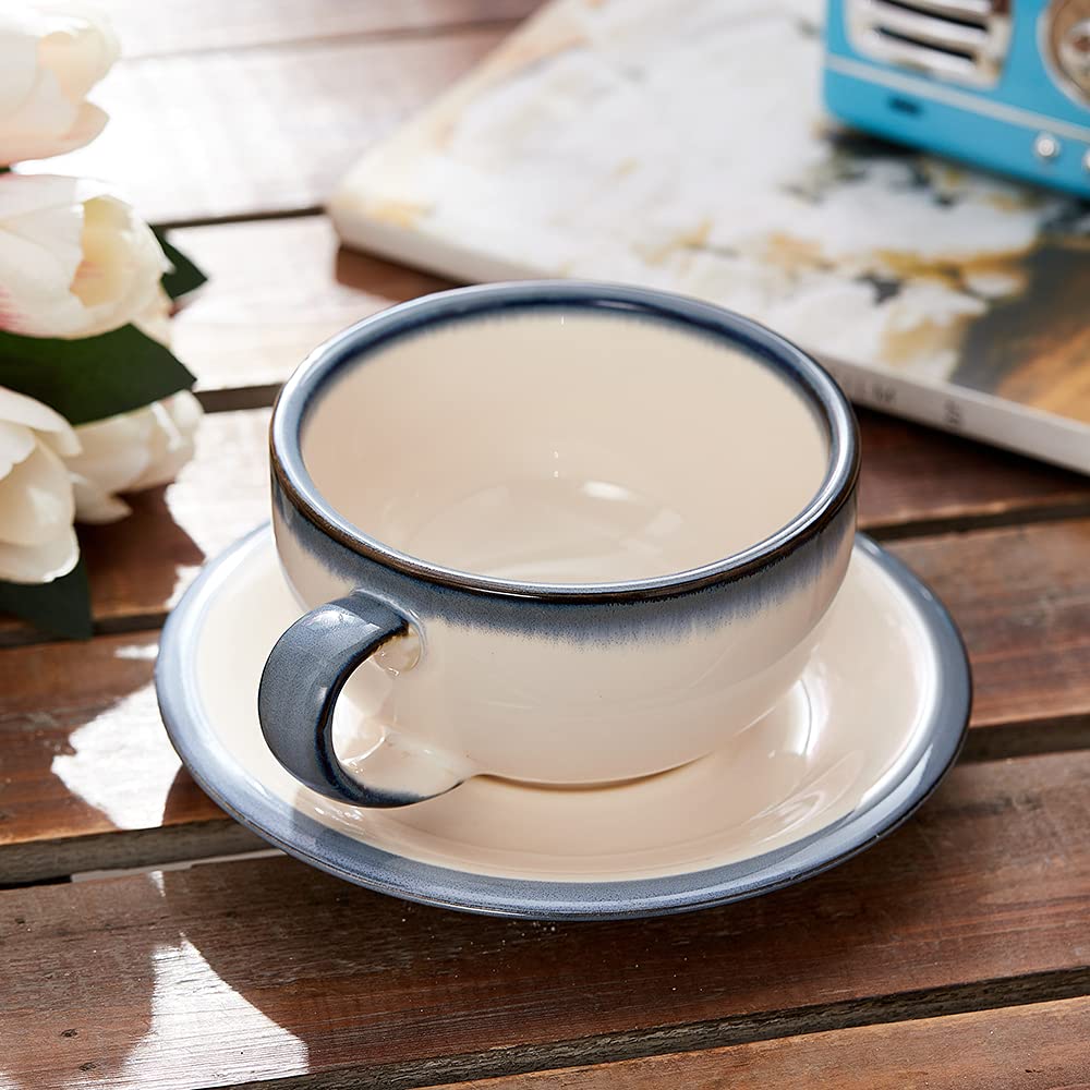 Coffeezone ceramic cup with thick body helps keep beverages warm longer.